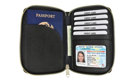 afonie rfid brown color travel protected zip around passport cove|RFID Blocking Passport Zip Wallet .